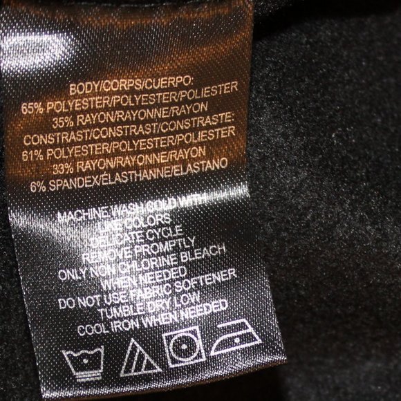 Andrew Marc Sport long sleeve Black Sweatshirt Dress Size L - Picture 8 of 10